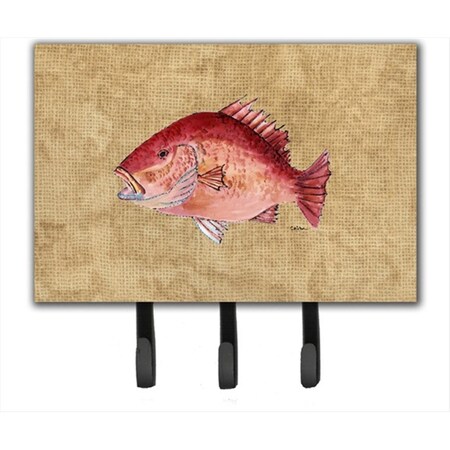 Carolines Treasures 6 x 9 in. Strawberry Snapper Leash or Key Holder 8812TH68